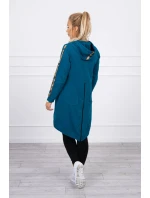 Mikina so zipsom na chrbte Marine