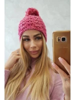 Fleecová čiapka Fiona K275 fuchsiová + svetlo púdrovo ružová Fleecová čiapka Fiona K275 fuchsiová + svetlo púdrovo ružová