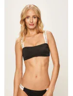 Vrchný diel plaviek KW0KW00548-BEH čiernobiela - Calvin Klein Vrchný diel plaviek KW0KW00548-BEH čiernobiela - Calvin Klein