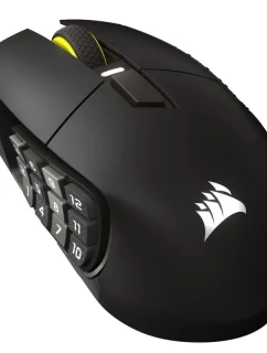 Herná myš Corsair SCIMITAR ELITE WIRELESS SE - metalická bronzová, optická bezdrôtová / USB 2.0 typ A / 16 programovateľných tlačidiel / 100-33'000 DPI