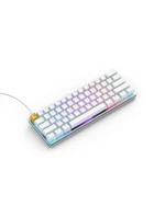 Glorious PC Gaming Race GMMK USB QWERTY klávesnica American International Silver, biela