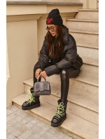 Śniegowce Damskie Na Grubej Podeszwie Wegańskie D.Franklin DFSH371007 Czarne