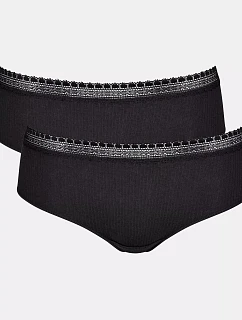 sloggi GO Ribbed R Hipster C2P - BLACK - SLOGGI BLACK - SLOGGI