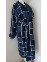 ACTION - Pánsky dvojitý dlhý župan London blue - Vestis