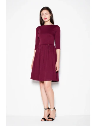 Dámske šaty VT079 Burgundy - Venaton