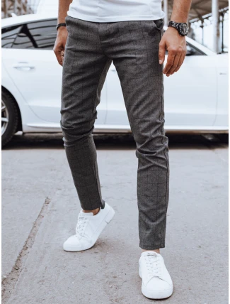 Pánske ležérne nohavice tmavosivé FashionStreet UX4400