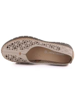 Béžové lodičky na klinoch Sergio Leone PB291