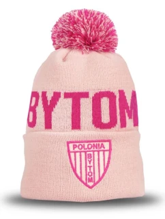 Zimná čiapka Polonia Bytom - ružová