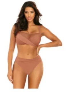 Dámske dvojdielne plavky Fashion 16 S1002N2-25 Cinnamon - Self