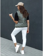 Dámska prešívaná vesta so stojačikom STYLISHZ zelená FashionStreet TY4448 Dámska prešívaná vesta so stojačikom STYLISHZ zelená FashionStreet TY4448