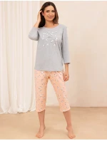 Regina 707 3/4 M-XL Z25/26 dámske pyžamo Regina 707 3/4 M-XL Z25/26 dámske pyžamo