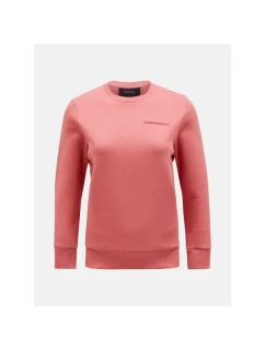 Peak Performance W Original Small Logo Crew Sweatshirt ružová