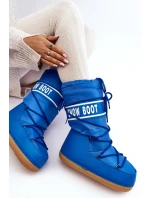 Damskie Wysokie Śniegowce Niebieskie Venila