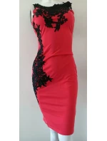 Dámske šaty 9103 black-red - Koucla Dámske šaty 9103 black-red - Koucla