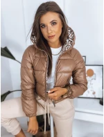 Dámska obojstranná prešívaná bunda HERMESI v ťavej farbe FashionStreet TY3007