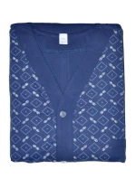 Pánske rozopínacie pyžamo Gucio dł/r M-2XL Pánske rozopínacie pyžamo Gucio dł/r M-2XL