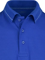 Daiber JN 569 Pánske elastické polo z džerseju 02.0569 aqua/biela