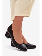 Lodičky na podpätku Vinceza 62292 Black Lodičky na podpätku Vinceza 62292 Black