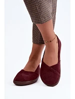 Dámske barefoot balerínky z prírodného semišu v bordovej farbe Mirelia Dámske barefoot balerínky z prírodného semišu v bordovej farbe Mirelia