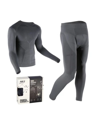 BTZ0060 PÁNSKA SIVÁ SÚPRAVA TERMOPRÁDLA 2XL/3XL RAGNAR NILS