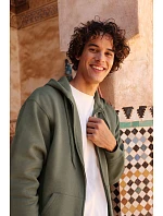 Fruit of the Loom Iconic Premium Hooded Sweat Jacket Mikina s kapucňou z hrubej bavlny 16.2286 athletic heather Fruit of the Loom Iconic Premium Hooded Sweat Jacket Mikina s kapucňou z hrubej bavlny 16.2286 athletic heather