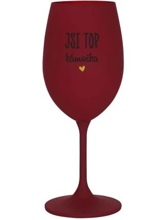 JSI TOP KÁMOŠKA - bordo sklenice na víno 350 ml