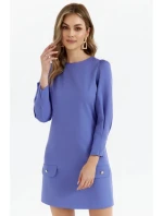 Dámske trapézové šaty K148 Light purple - Makover