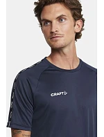 Craft Teamwear Squad Go Contrast Jersey M Pánske kontrastné športové tričko 82.2725 biele Craft Teamwear Squad Go Contrast Jersey M Pánske kontrastné športové tričko 82.2725 biele