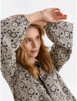 Dámska blúzka SBD1415 béžovo-čierna - Top secret Dámska blúzka SBD1415 béžovo-čierna - Top secret