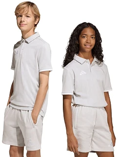Detské tričko adidas Entrada 26 Polo light grey JZ6628