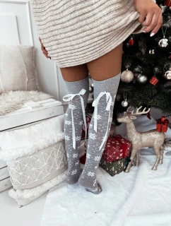 Milena ponožky 1139-000 Vianočné ponožky so stuhou 37-41
