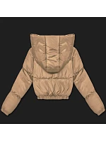 Krátka zimná bunda J Style Dark Beige Matte (5M3360-84) Krátka zimná bunda J Style Dark Beige Matte (5M3360-84)