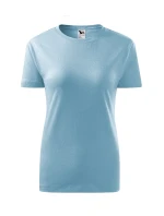 Klasické nové dámske tričko sky blue