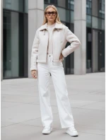 Dámsky semišový kabát z ovčej kože KASAMIRA white FashionStreet TY4739 Dámsky semišový kabát z ovčej kože KASAMIRA white FashionStreet TY4739