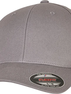 Flexfit 5001 6-panelová čiapka s kšiltom „V-Flexfit“ 55.5001 sivá