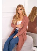 Sveter s netopierími rukávmi tmavo ružový