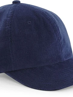 Beechfield B 682 6-panelová čiapka s kšiltom „Heritage Cord Cap“ 53.0682 oxford navy