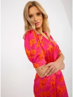 LK SK 508948 šaty.78 fuchsiová