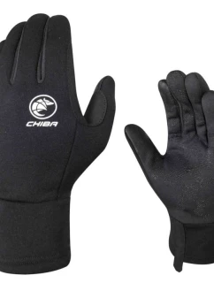 CHIBA Rukavice POLARFLEECE čierne L