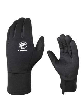 CHIBA Rukavice POLARFLEECE čierne L