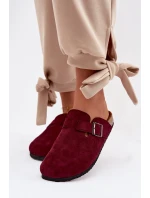 Dámské chodítka s přezkou Bordó Delirisse