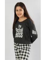 Detské pyžamo s dlhými nohavicami Actual boss – dievčenské Detské pyžamo s dlhými nohavicami Actual boss – dievčenské