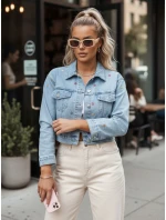 Dámska džínsová bunda FINSEI modrá FashionStreet TY4166 Dámska džínsová bunda FINSEI modrá FashionStreet TY4166