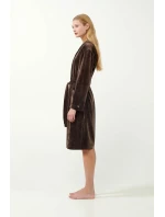 Vamp - Jednofarebný zamatový župan 21163 - Vamp