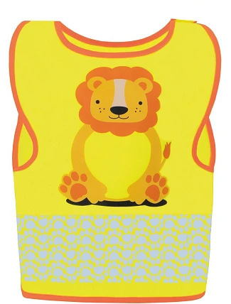 Korntex FUN Detská bezpečnostná vesta 76.FUNY hi vis yellow/lion Korntex FUN Detská bezpečnostná vesta 76.FUNY hi vis yellow/lion