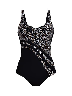 Style Luella Jednodielne plavky 7317 black/gold - Anita Classix