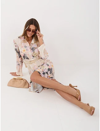 Šaty MI SK 82877.12P svetlo béžové