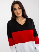 Mikina RV BL 8377.89 čierna a červená