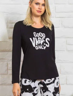 Dámske pyžamo dlhé Good vibes