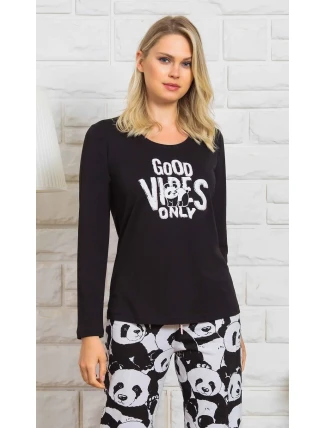 Dámske pyžamo dlhé Good vibes